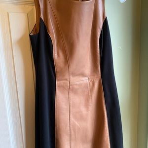 Vakko dress, pleather, size 4